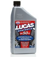 Lucas Synthetic Motorcycle Oil, SAE 50