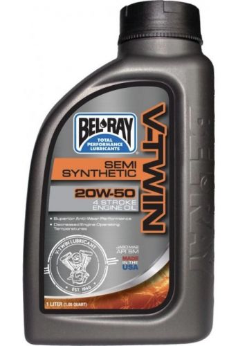 Bel-Ray V-Twin Semi-Synthetic Engine Oil, SAE 20W-50